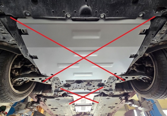 Protetor / bloqueio do catalisador de alumínio para Lexus UX