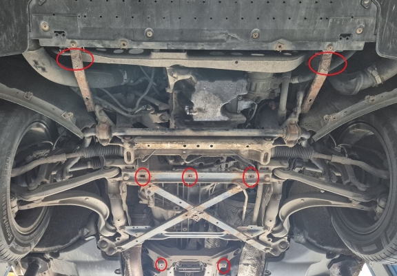 Protetor de Carter de aço Audi A4 B8, diesel