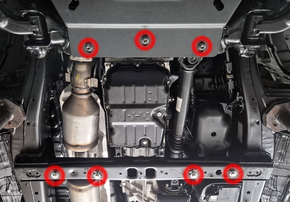  Protetor de caixa de velocidades de aço Toyota Hilux